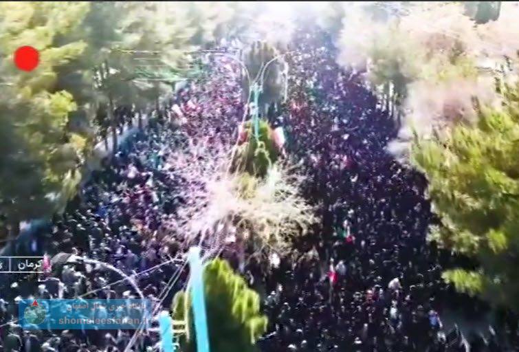 خروش مردم کرمان در محکومیت تروریستهای اجیر شده آمریکا