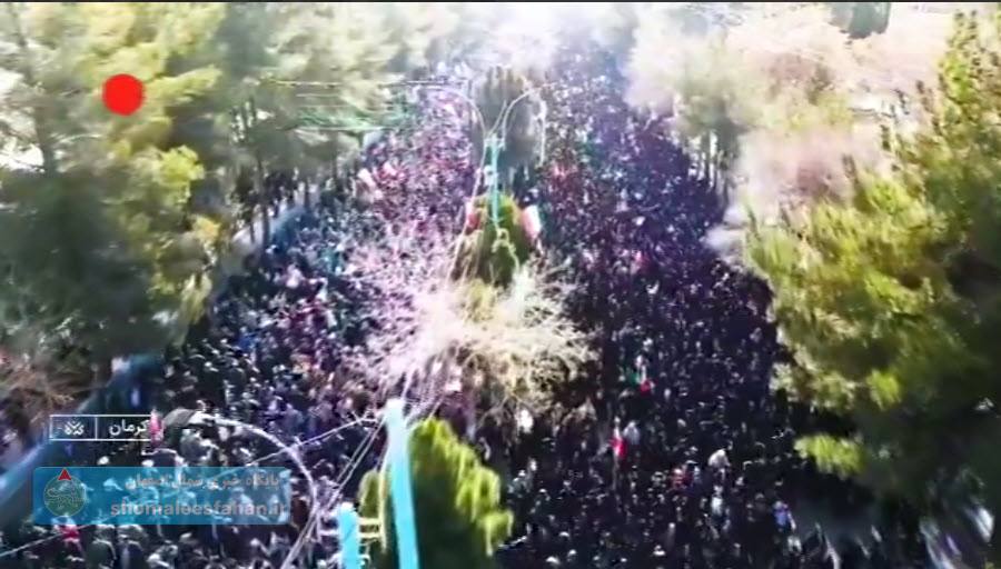 خروش مردم کرمان در محکومیت تروریستهای اجیر شده آمریکا